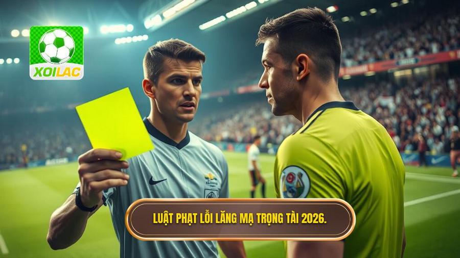 1. Luật phạt lỗi lăng mạ trọng tài 2026.