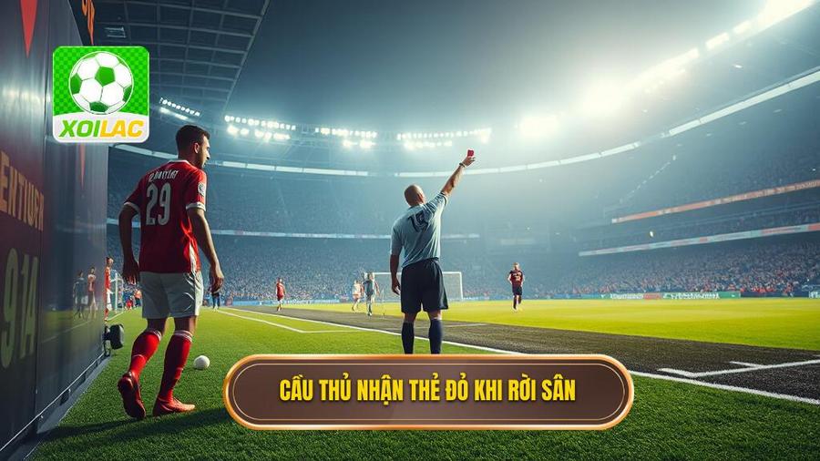 2. Cầu thủ nhận thẻ đỏ khi rời sân