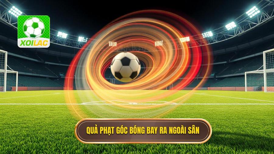 2. Quả phạt góc bóng bay ra ngoài sân