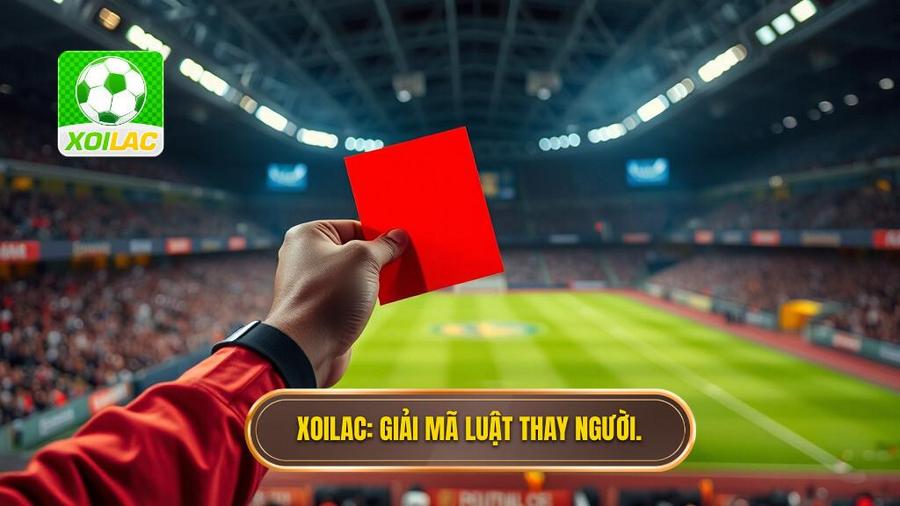 Thẻ đỏ có được thay người không? Giải đáp chi tiết luật bóng đá FIFA